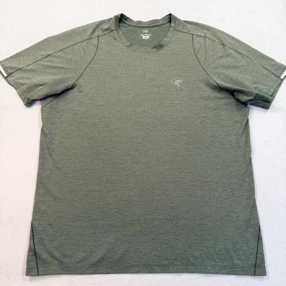 Arc'teryx Shirt Mens Large Green Short Sleeve Lightweight Performance Tee Top